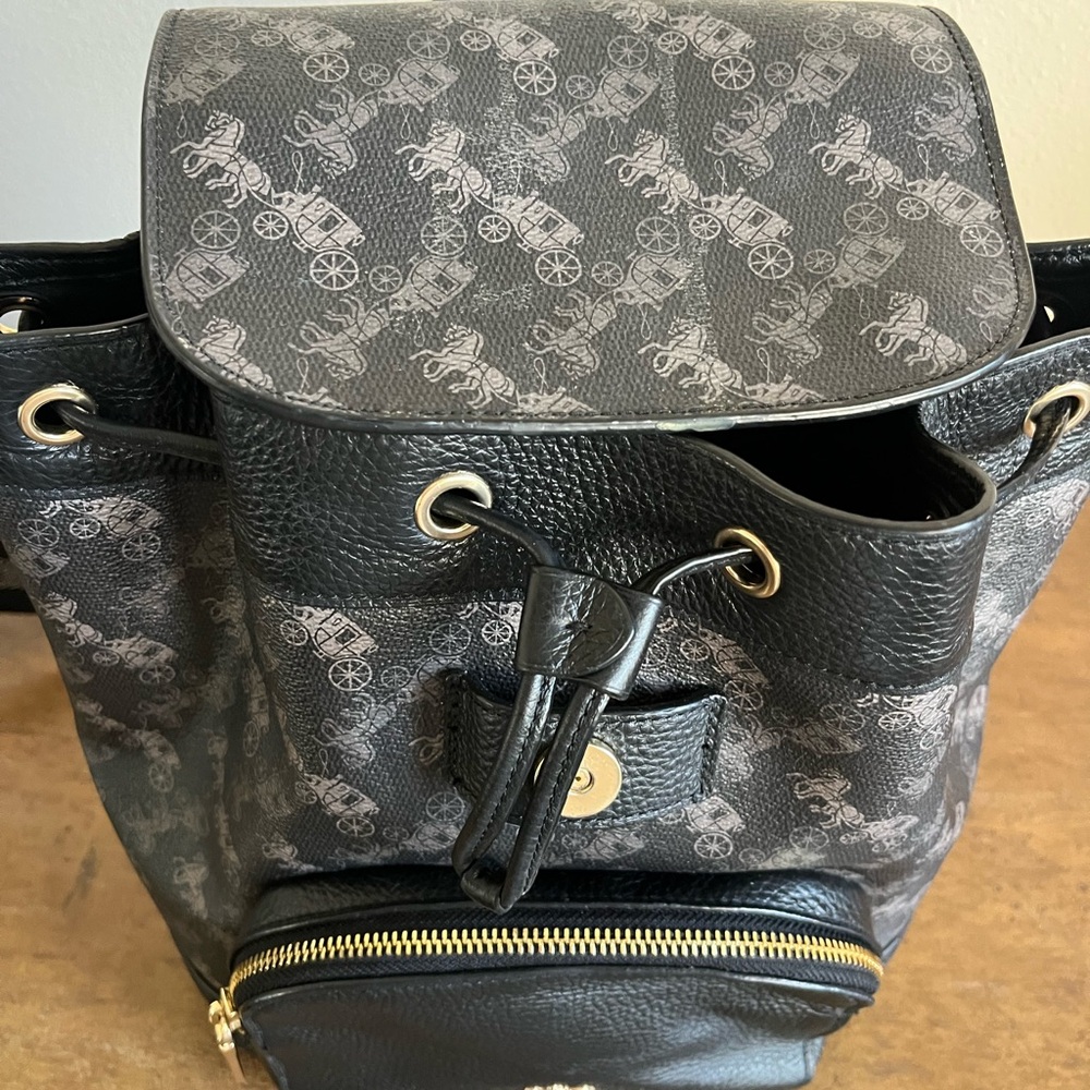Coach Black Backpack - image 3